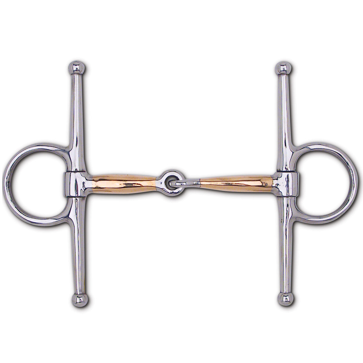 Toklat Copper Thin Mouth Snaffle Full Cheek Bit