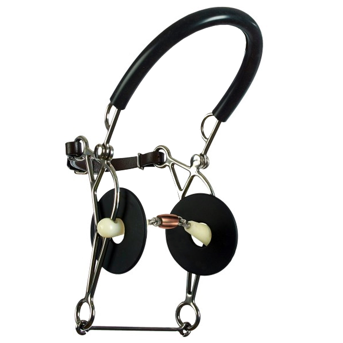 Happy Mouth Copper Roller Mouth Hackamore Bit