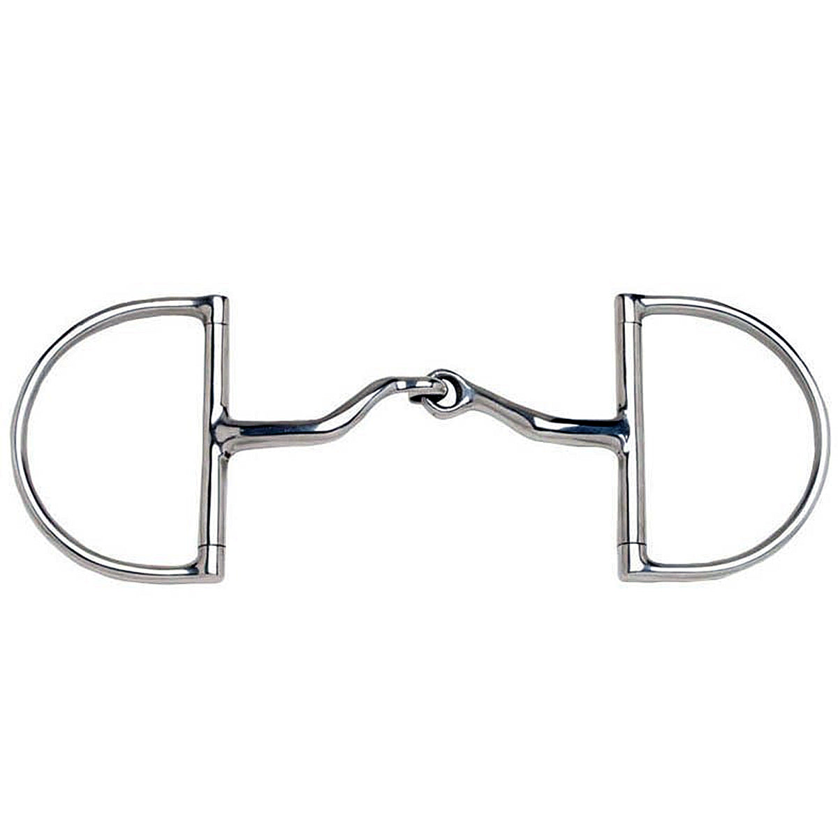 JP Korsteel Stainless Steel Jointed Port Hunter Dee Ring Snaffle Bit