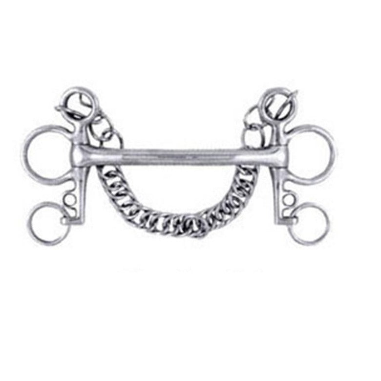 Korsteel Stainless Steel Mullen Mouth Tom Thumb Pelham Bit