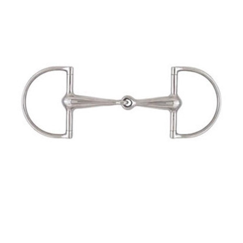 Korsteel Stainless Steel Thick Hollow Mouth Hunter Dee Snaffle Bit