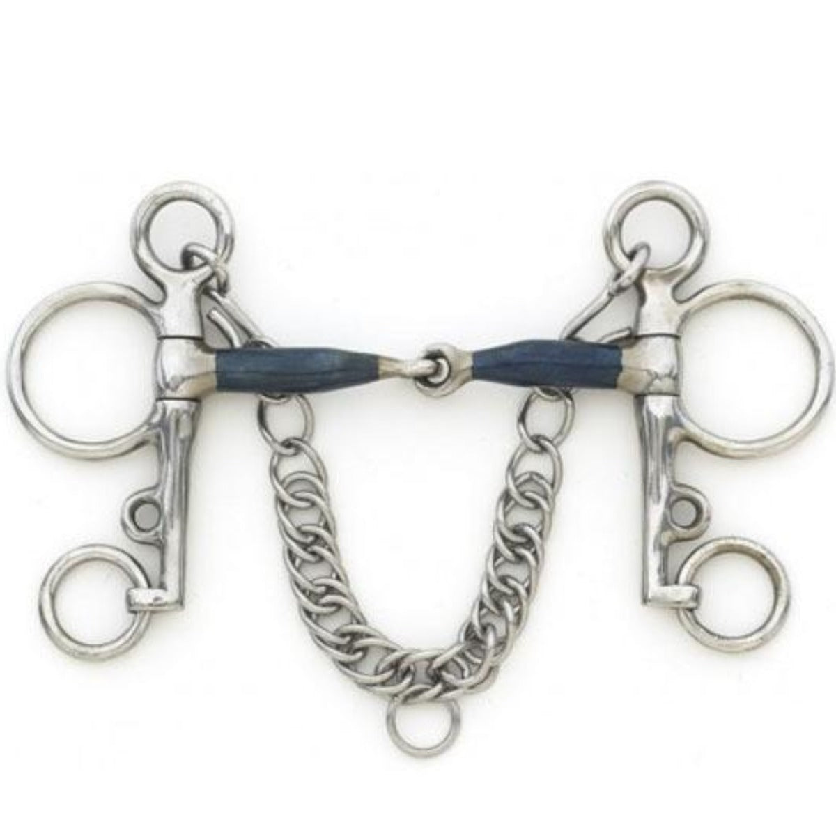 Centaur Blue Steel Jointed Tom Thumb Pelham Bit