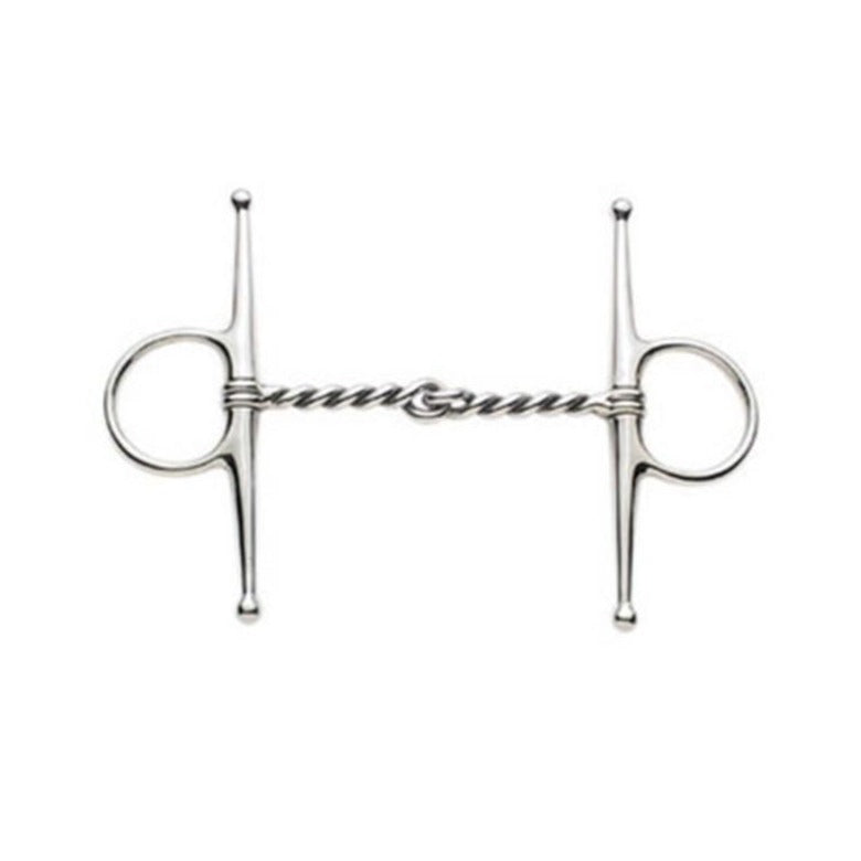 Korsteel Stainless Steel Twisted Wire Full Cheek Snaffle Bit