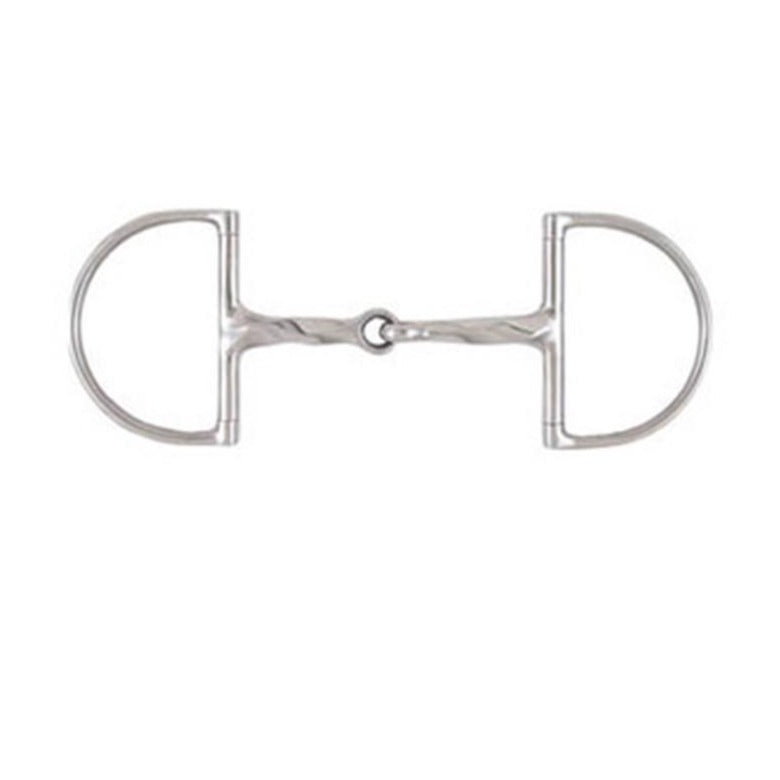 Korsteel Stainless Steel Slow Twist Hunter Dee Snaffle Bit