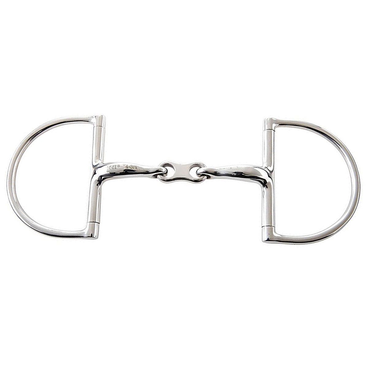 JP Korsteel Stainless Steel French Link Hunter Dee Ring Snaffle Bit