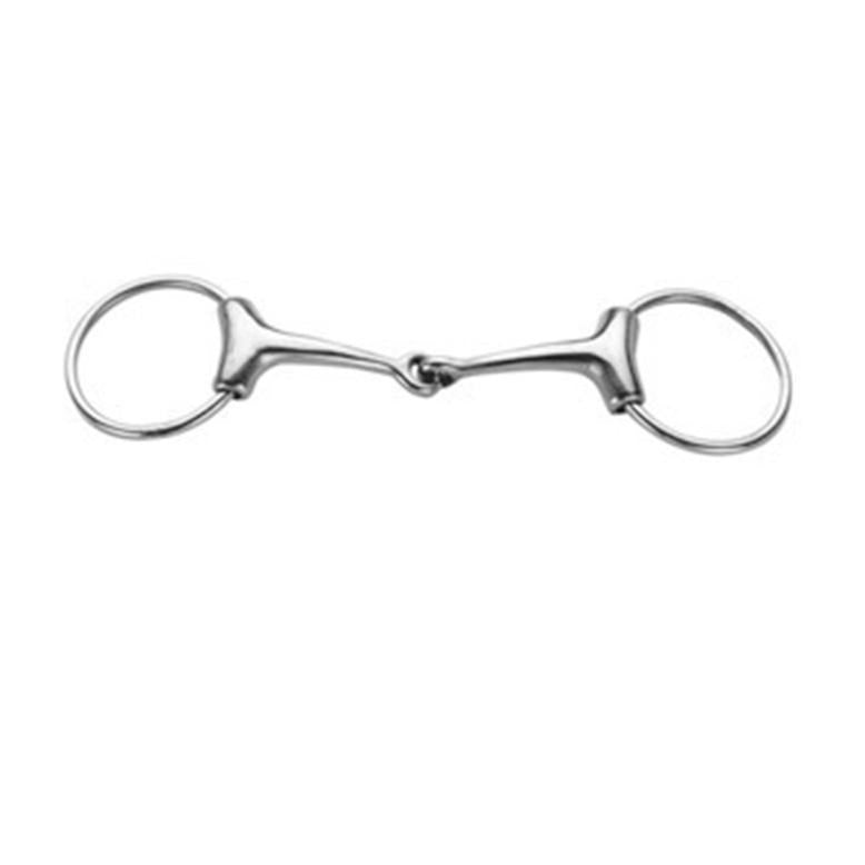 Korsteel Stainless Steel Jointed Loose Ring Eggbutt Snaffle Bit