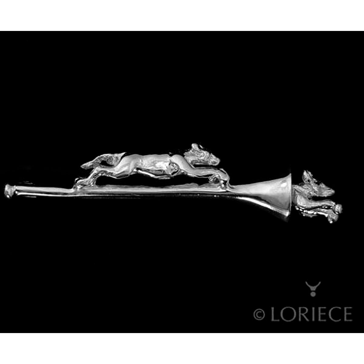 Loriece Stock Tie Pin Hunt Hound Chasing Fox