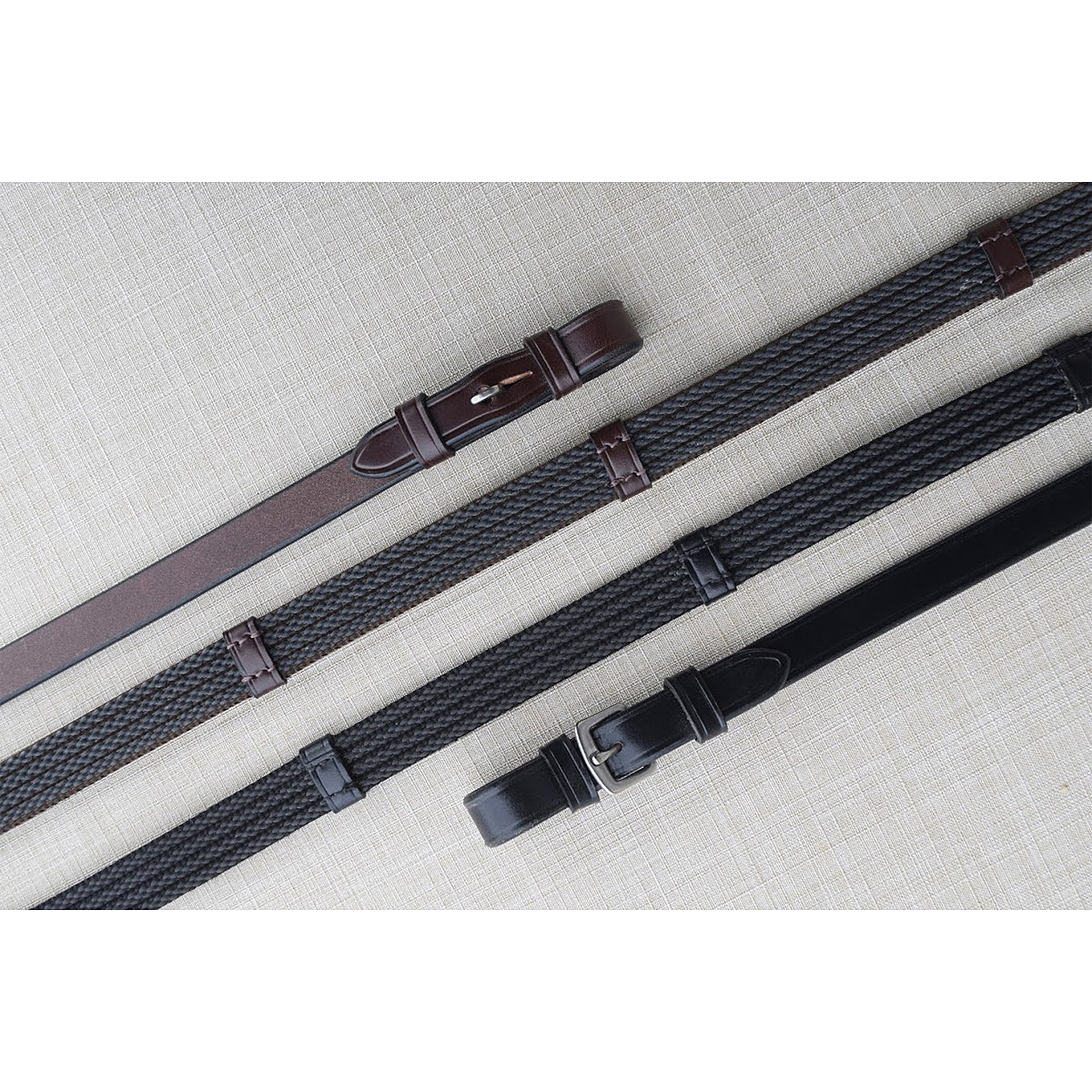 Red Barn by KL Select Special Grip Reins