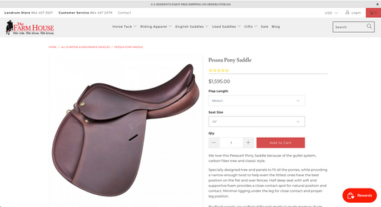buying a saddle online