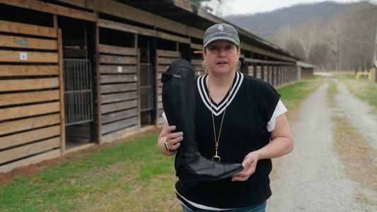 Michelle Drum reviewing the EGO 7 Aries riding boot
