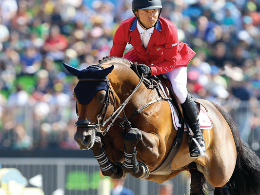 competitive rider show jumping
