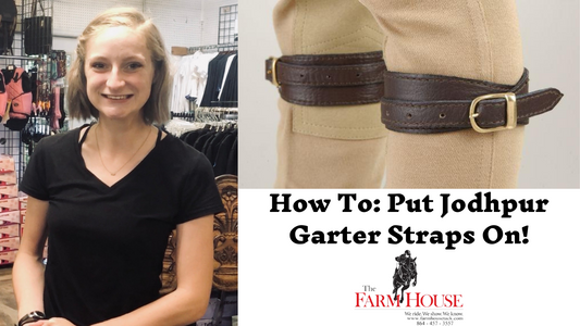 How to put on garter straps