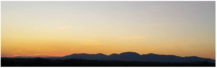 Blue Ridge Mountains at sunset