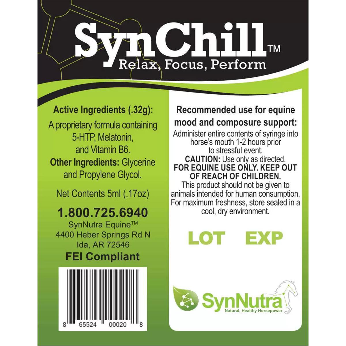 SynNutra SynChill Calming Gel for the Nervous Horse