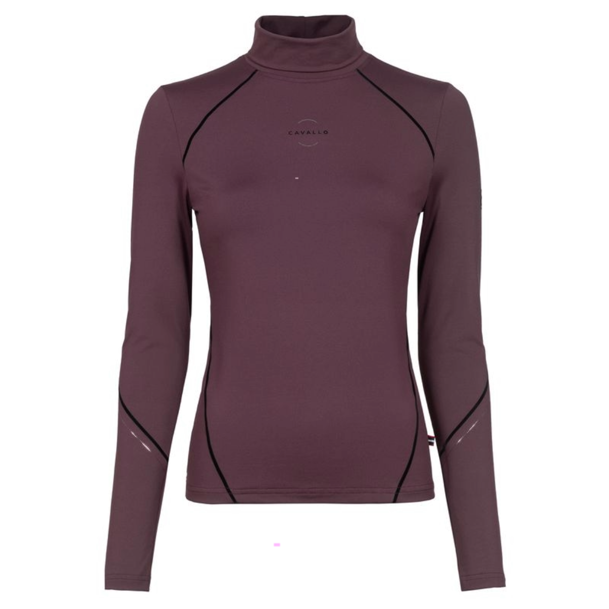 Cavallo Women's Cavaldesa Long Sleeve Turtleneck-Dusty Plum-Front View