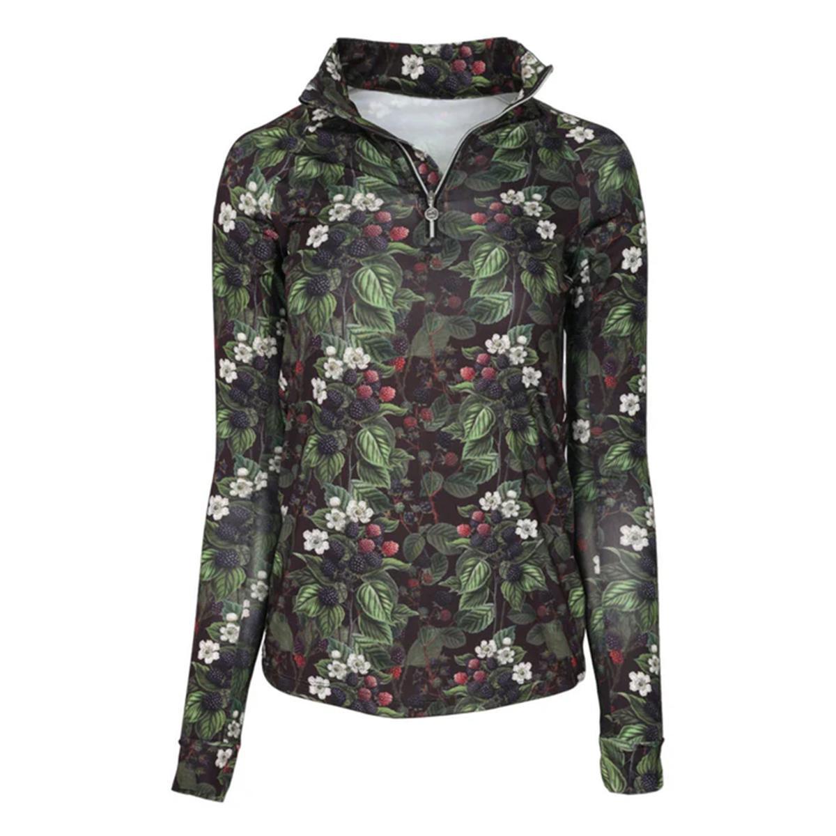 Dapplebay Women's Blackberry Daze 1/4 Zip Riding Top