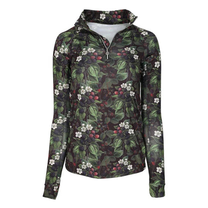 Dapplebay Women's Blackberry Daze 1/4 Zip Riding Top