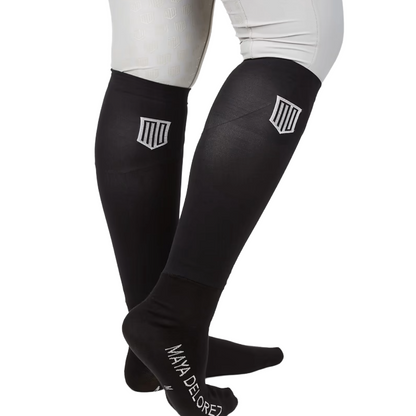 Maya Delorez Competition Socks-Black-Logo Side View