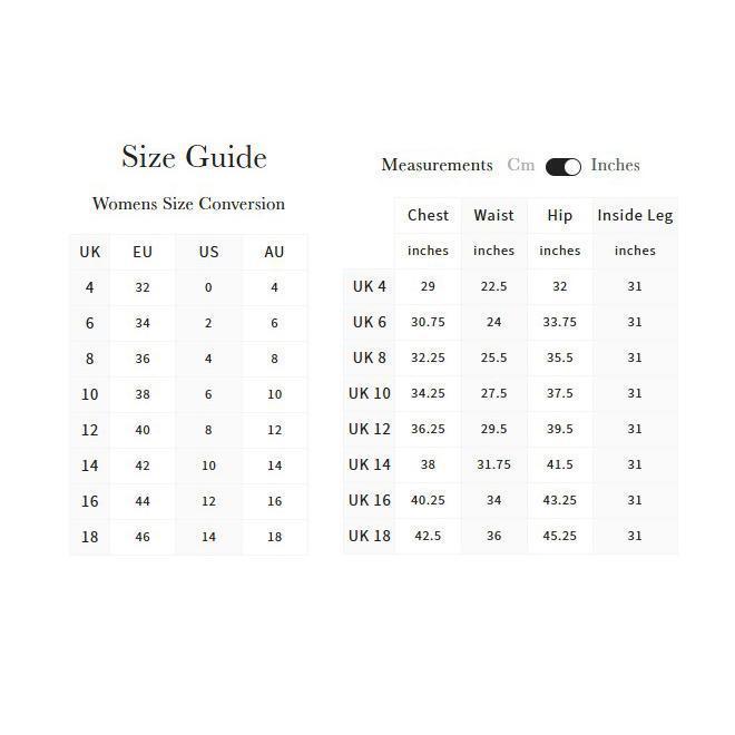 LeMieux Isabelle Knee Grip Breeches Size Chart