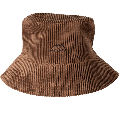Equiline EQREV Reversible Corduroy Bucket Hat in brown - nylon side view