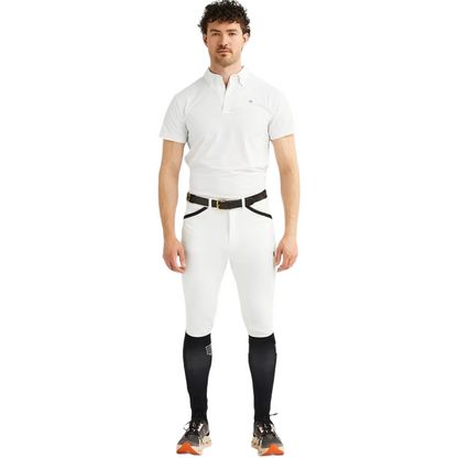 Maya Delorez Men's Competition Shirt-White-Model Front View