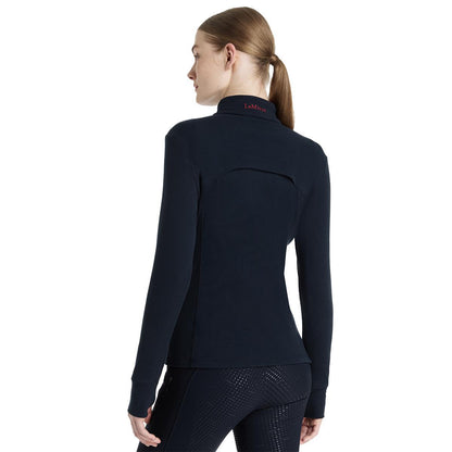 LeMieux Women's Frances Quarter Zip Fleece-Navy-Back View