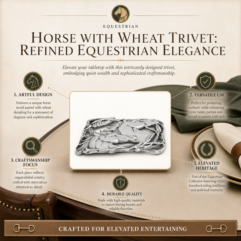 Arthur Court Designs - Horse with Wheat Trivet