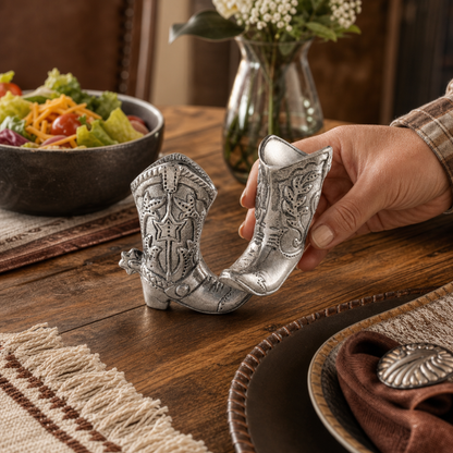 Arthur Court Designs - Cowboy Boot Salt and Pepper Set