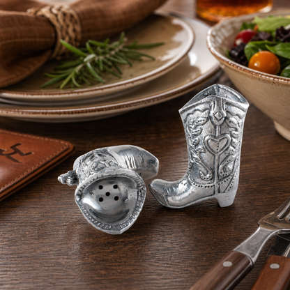 Arthur Court Designs - Cowboy Boot Salt and Pepper Set