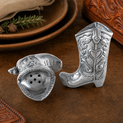 Arthur Court Designs - Cowboy Boot Salt and Pepper Set