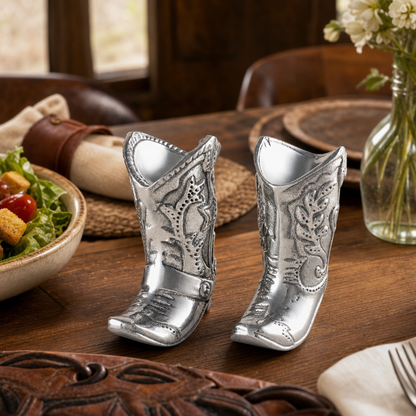 Arthur Court Designs - Cowboy Boot Salt and Pepper Set