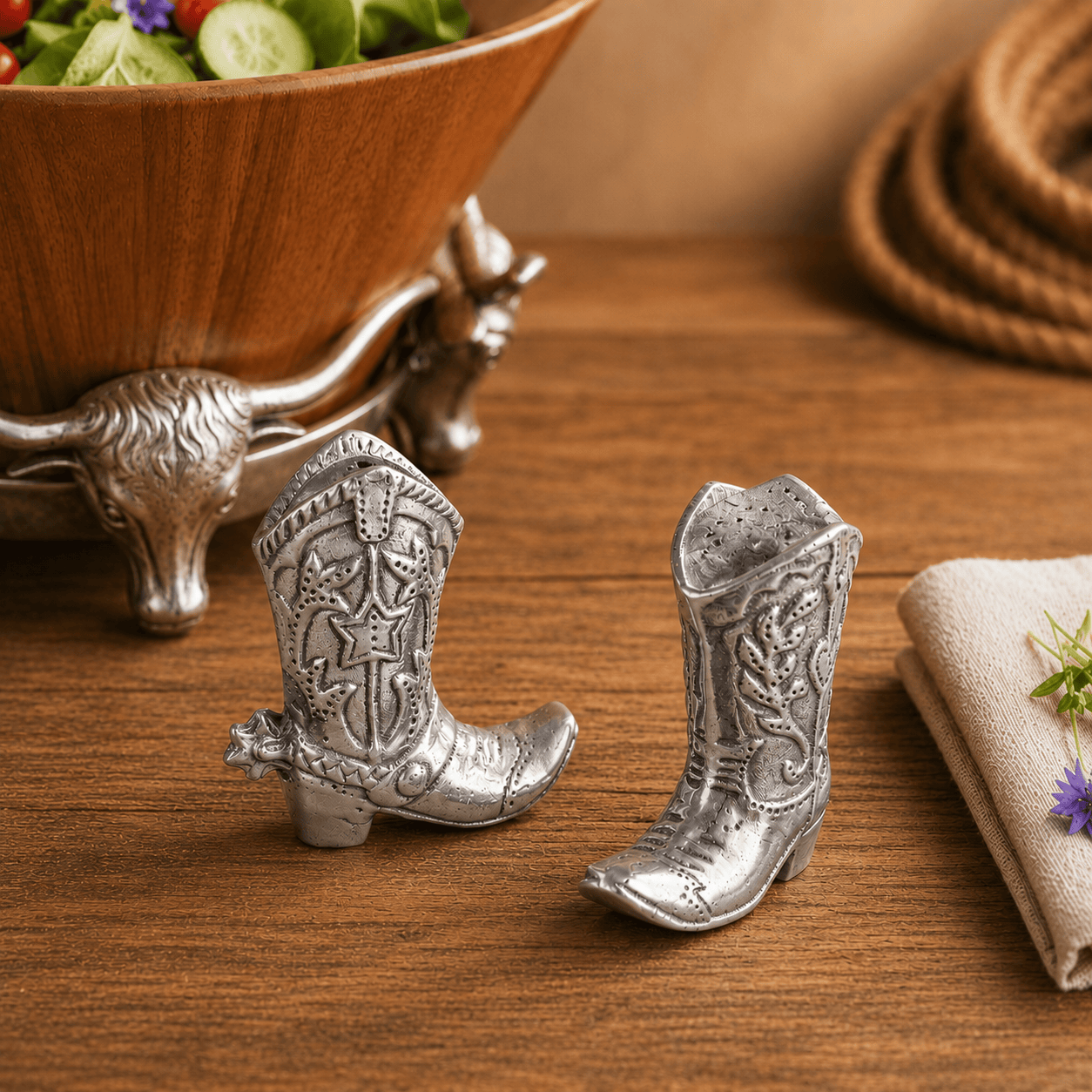 Arthur Court Designs - Cowboy Boot Salt and Pepper Set