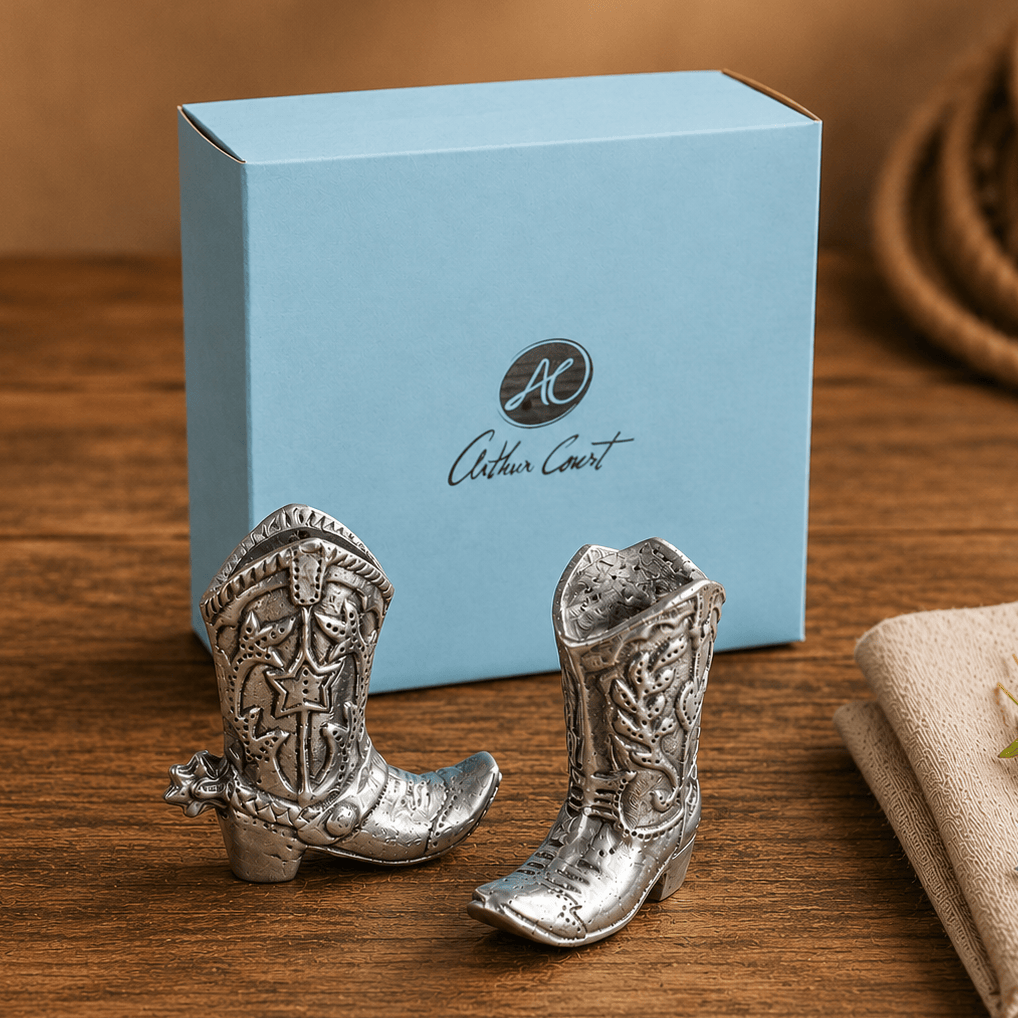Arthur Court Designs - Cowboy Boot Salt and Pepper Set