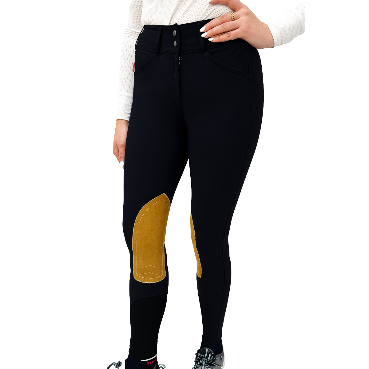 Tailored Sportsman Mid Rise Front Zip TechLight Knee Patch Breech