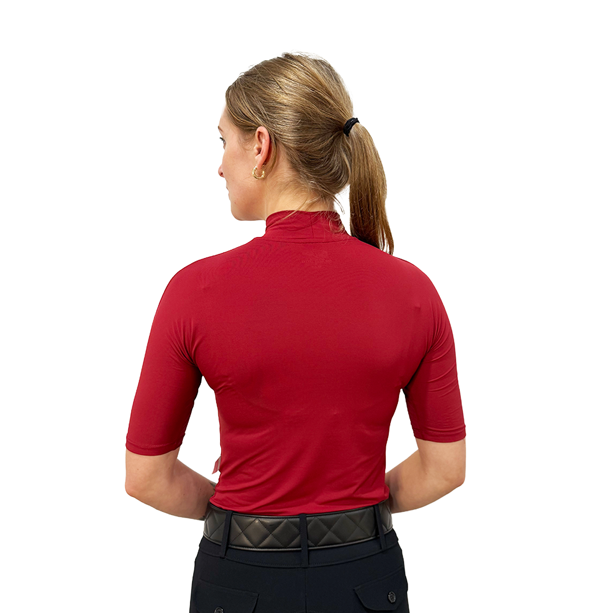 Tailored Sportsman Ladies Icefil Mock Neck Short Sleeve Sun Shirt