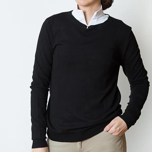 TKEQ Essential Contrast Crewneck Sweater