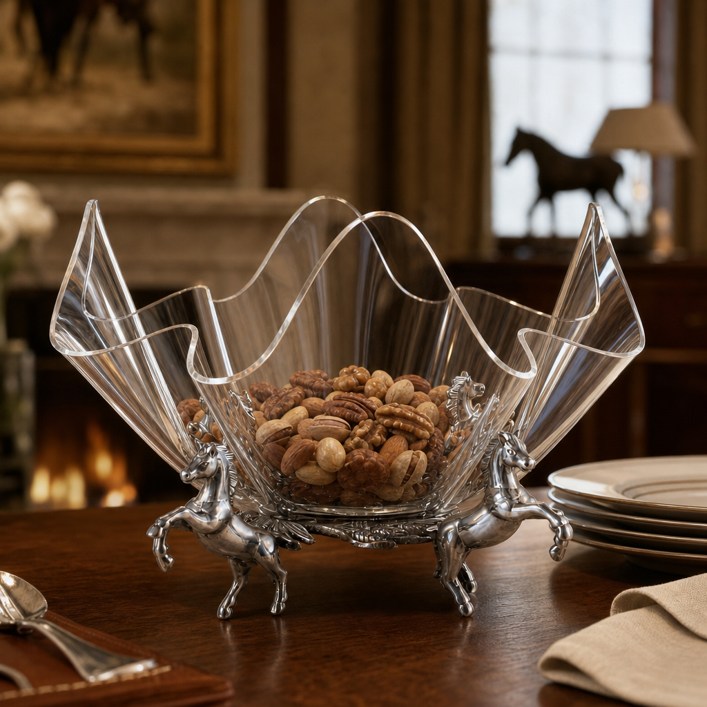 Arthur Court Designs - Horse Stand Acrylic Bowl 14