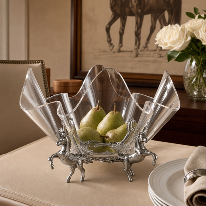 Arthur Court Designs - Horse Stand Acrylic Bowl 14