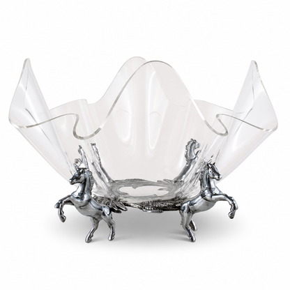 Arthur Court Designs - Horse Stand Acrylic Bowl 14