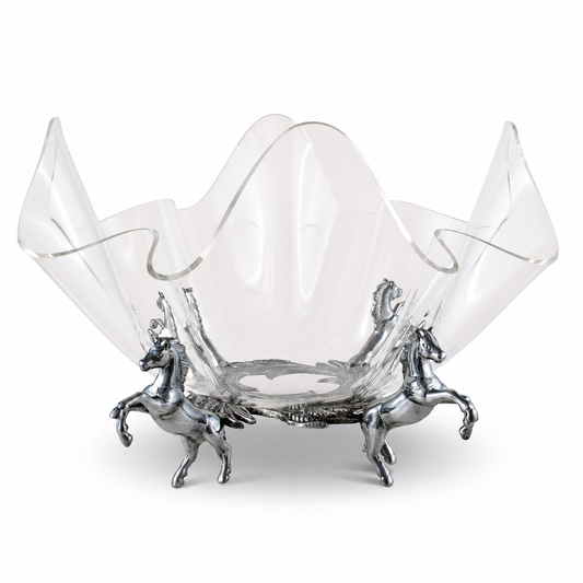 Arthur Court Designs - Horse Stand Acrylic Bowl 14