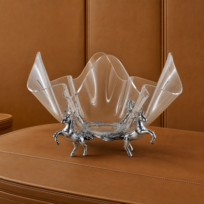 Arthur Court Designs - Horse Stand Acrylic Bowl 14