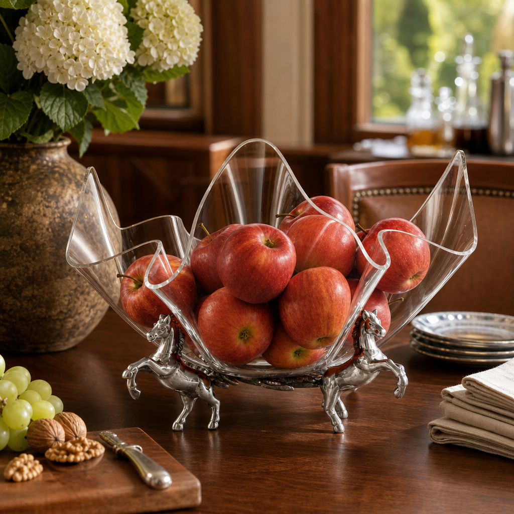 Arthur Court Designs - Horse Stand Acrylic Bowl 14
