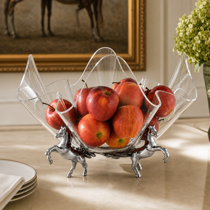 Arthur Court Designs - Horse Stand Acrylic Bowl 14