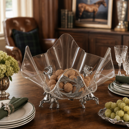 Arthur Court Designs - Horse Stand Acrylic Bowl 14