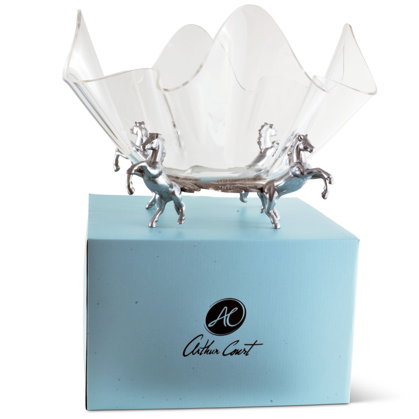 Arthur Court Designs - Horse Stand Acrylic Bowl 14