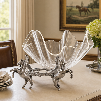 Arthur Court Designs - Horse Stand Acrylic Bowl 11