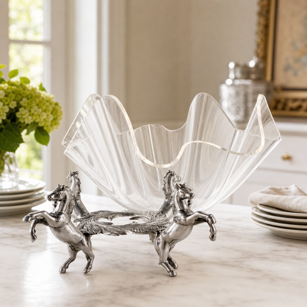 Arthur Court Designs - Horse Stand Acrylic Bowl 11