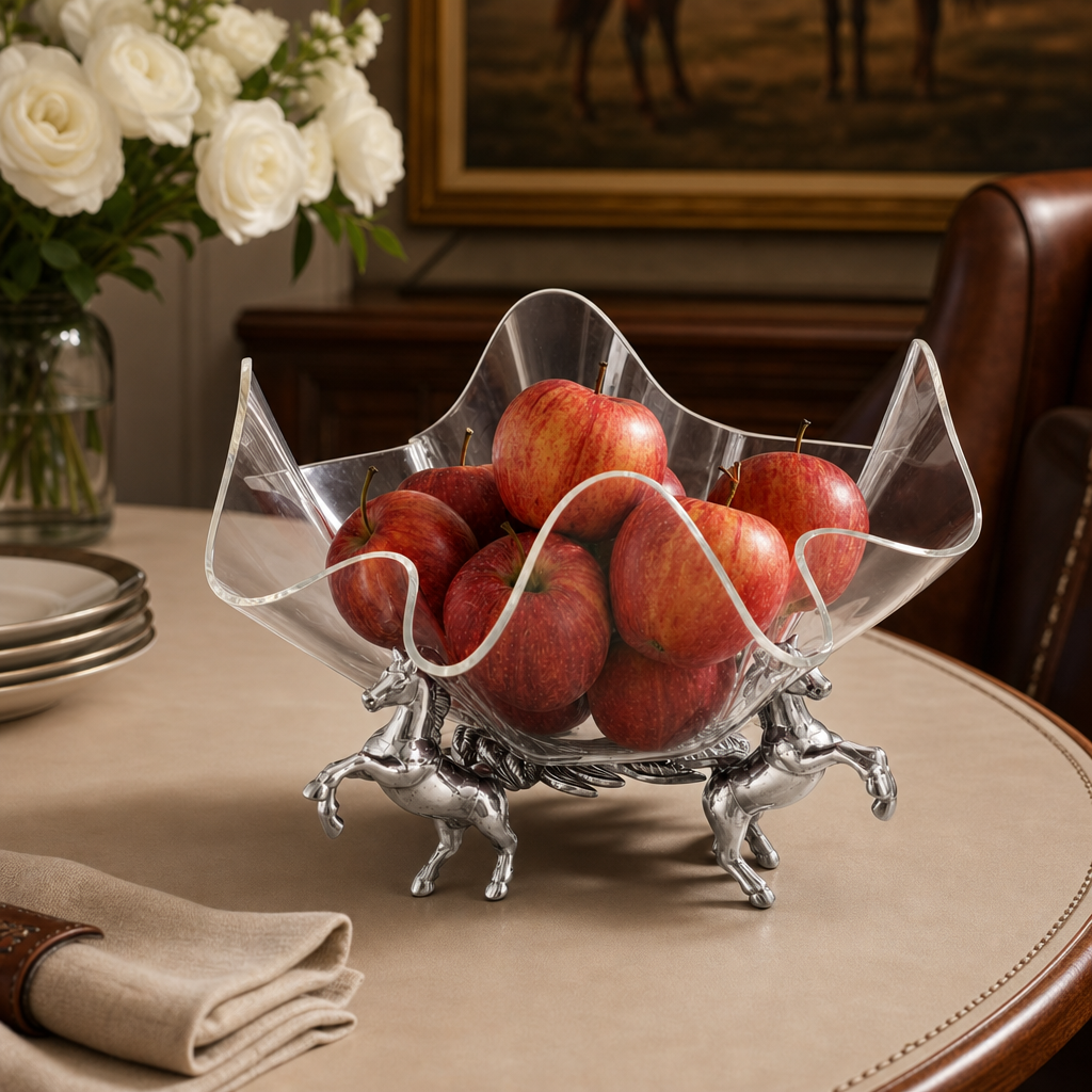 Arthur Court Designs - Horse Stand Acrylic Bowl 11