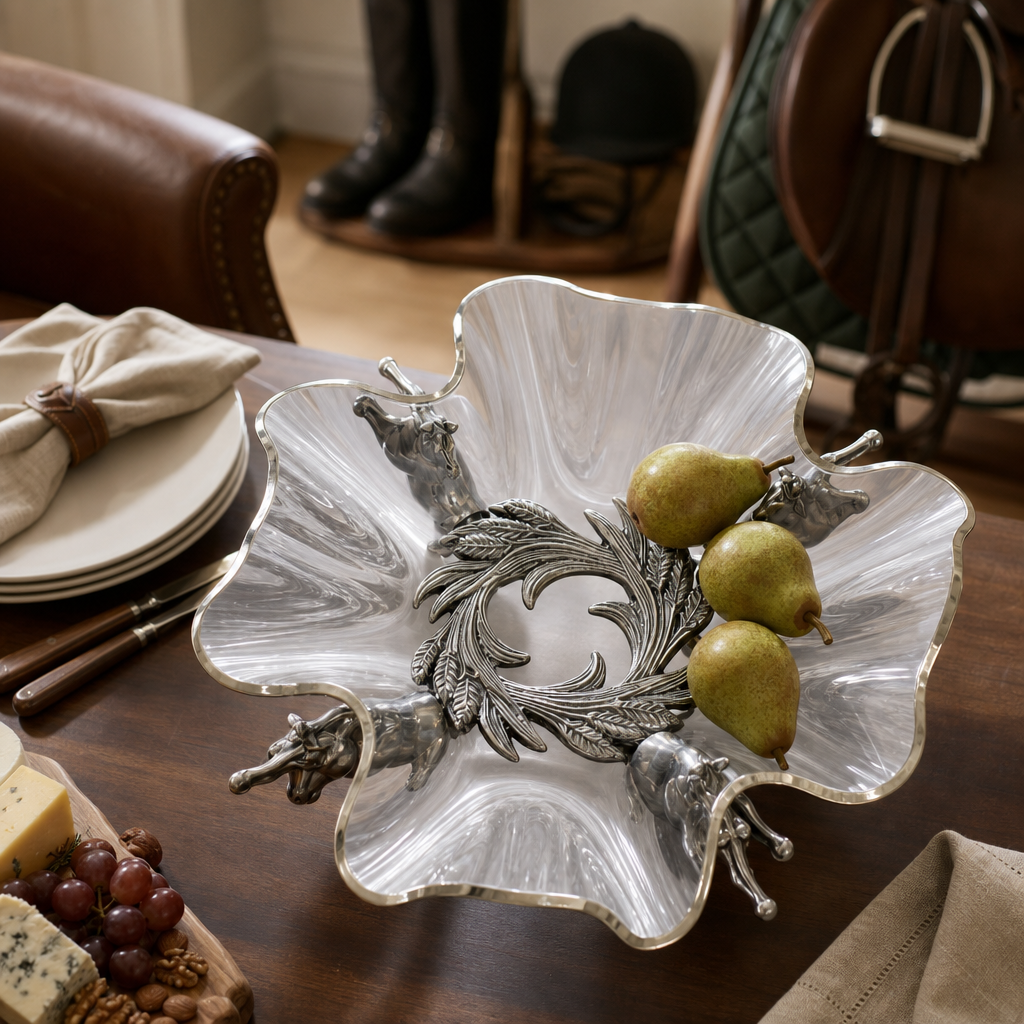 Arthur Court Designs - Horse Stand Acrylic Bowl 11