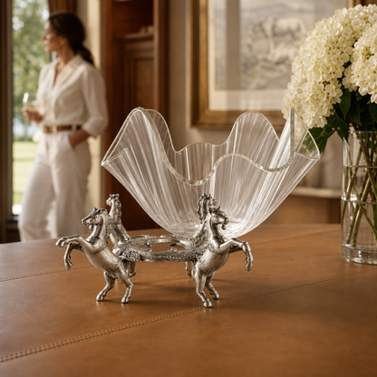 Arthur Court Designs - Horse Stand Acrylic Bowl 11